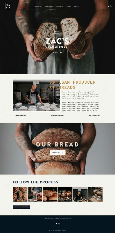 安顺推荐5个国外优秀的面包汉堡食品品牌网站设计作品